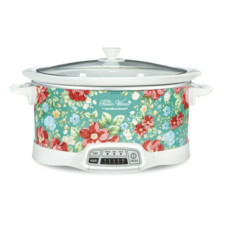 The Pioneer Woman 7 Quart Programmable Slow Cooker Vintage Floral | Model# 33479 by Hamilton