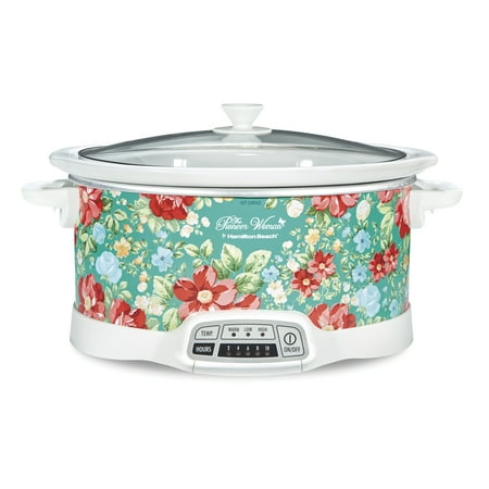 The Pioneer Woman Vintage Floral 7-Quart Programmable Slow (Best Meat For Slow Cooker)