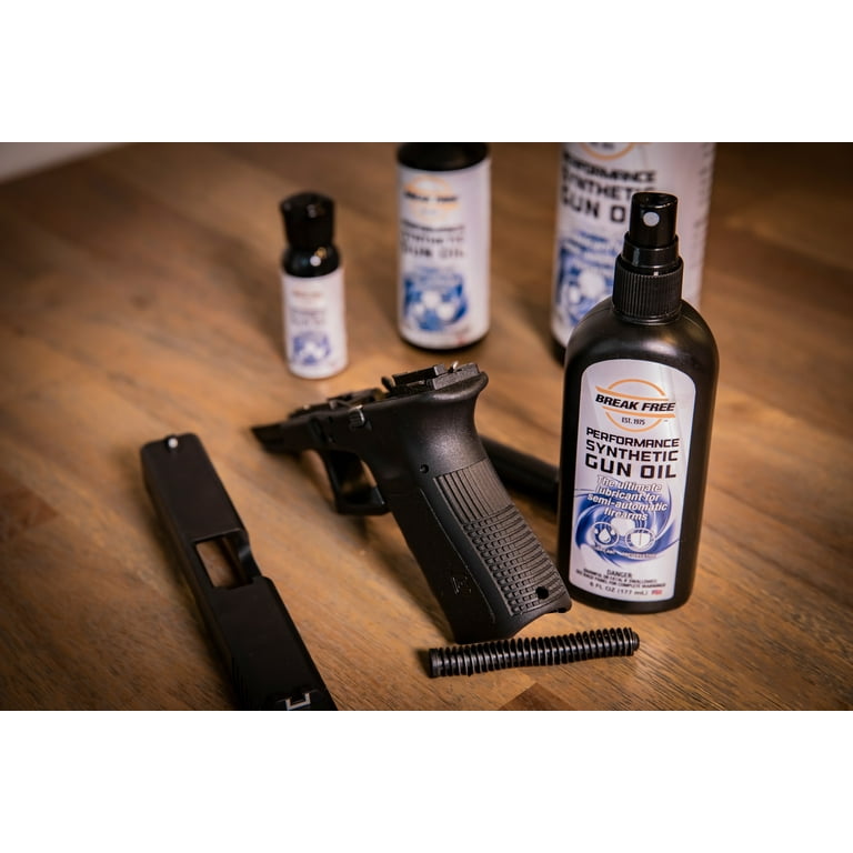 BREAK FREE Performance Synthetic Gun Oil, 6oz Spray Bottle, Gun Lubrication - Walmart.com BREAK FREE Performance Synthetic Gun Oil, 6oz Spray Bottle, Gun Lubrication - Walmart.com