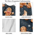 thumbnail image 4 of luoweisi Men's Beach Shorts Quick Dry Swim Trunks with Mesh Lining Christmas Gingerbread Man M, 4 of 5