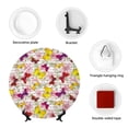 thumbnail image 4 of Kdxio Butterflies and Vintage Bone China Decorative Plate Ceramic Decorative Plate for Home Office Wall Stand Decorative Plates for Home Bedroom-10in, 4 of 6