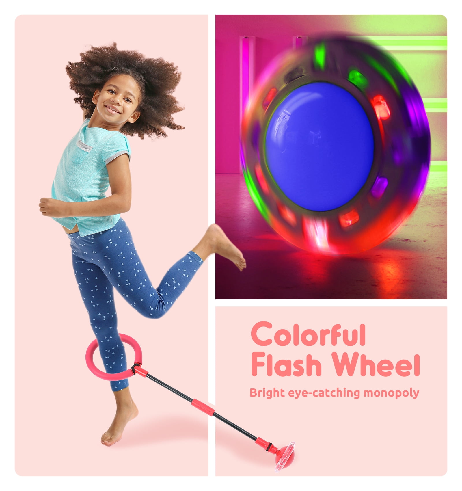 Children's Colourful Ankle Skipper Jump Rope Skip Ball Outdoor Game 1 Piece