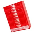 thumbnail image 2 of S SERENABLE Hardware Parts Organizer Wall Mounted Storage Bins for Bolts Small Items Nails Red, 2 of 9