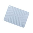 thumbnail image 1 of Waterproof Dish Drying Mat Hot Pot Tray 45x40cm Waterproof Non Holder Heat Resistant Dish Draining Mat Light blue, 1 of 9