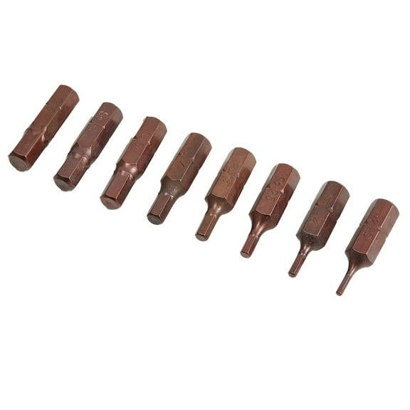 8Pc Ph/Torx Star Screwdriver Bits 25Mm Hex Shank Security Magnetic Driver Bit Setb