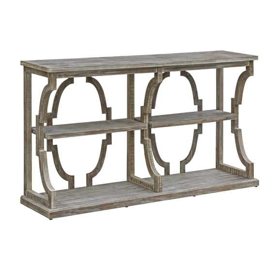 Stockton Open Chestnut 3 Tier Console