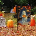 thumbnail image 4 of DAMAI Fall Floral Pumpkins Garden Flag Ghost Garden Flag 12x18 Inch Vertical Double Sided Spooky Pumpkin Seasonal Holiday Flag Thanksgiving Holiday Harvest Burlap Yard Flag, 4 of 6