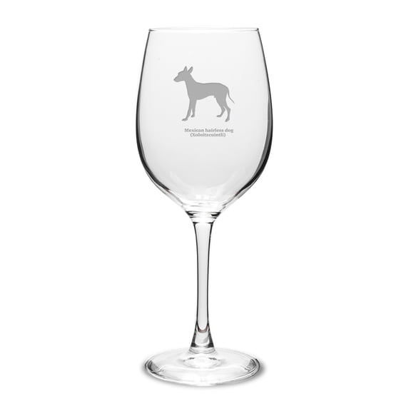 Mexican Hairless Dog 16 oz Classic White Wine Glass