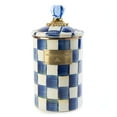 thumbnail image 1 of MacKenzie-Childs Royal Check Canister with Lid, Sugar, Coffee, or Flour Container, Large, 1 of 2