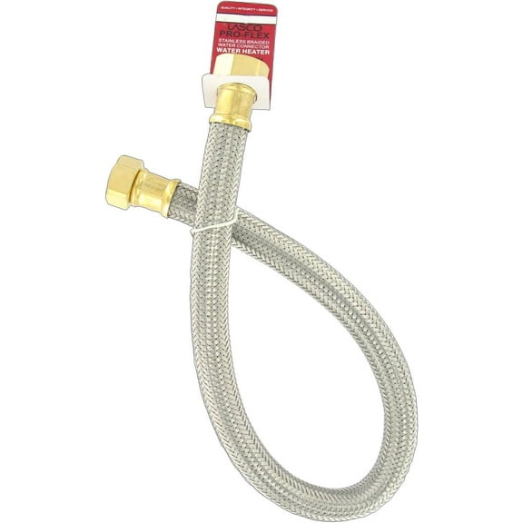 LASCO 10-1344 3/4-Inch FIP by 3/4-Inch FIP by 24-Inch Hot Water Heater Hose Connector