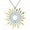 Two-Tone, variant on Womens Summer Flaming Sunshine Starburst Micro Pave CZ Pendant Necklace Gold Plated