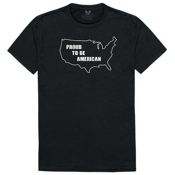 Rapid Dominance RS2-U02-BLK-02 PTB American Relaxed Graphic T-shirt, Black - Medium