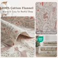 thumbnail image 4 of Juego de sábanas de franela Comfort Spaces, tamaño completo, color topo Woodland, 4 of 9