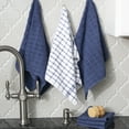 thumbnail image 5 of RITZ Terry Kitchen Towel and Dish Cloth, Set of 3 Towels and 3 Dish Cloths, Navy, 5 of 6