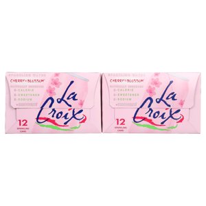 LaCroix Cherry Blossom Sparkling Water, 12 fl oz, 24 Pack