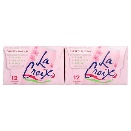 LaCroix Cherry Blossom Sparkling Water 2/12pk/12 fl oz cans, 2 Pack (Quantity)
