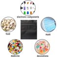 thumbnail image 5 of Smell Proof Bags - 100 Pack Smell Proof Bags - 3 x 4 Inch Resealable Mylar Bags Foil Pouch Bag Flat Bag Matte Black, 5 of 5
