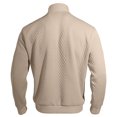 thumbnail image 4 of pstuiky Camisas de invierno de manga larga para hombre, Blusa/camiseta informal y moderna de terciopelo de punto con cuello alto y cremallera para hombre, de color liso top de hombre m, 4 of 9