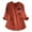 Z6-Watermelon Red, variant on Women's Linen Blend Cat Print Button Down Shirt, Roll-Up Sleeve V-Neck Tunic, Casual Cute Animal Print Top