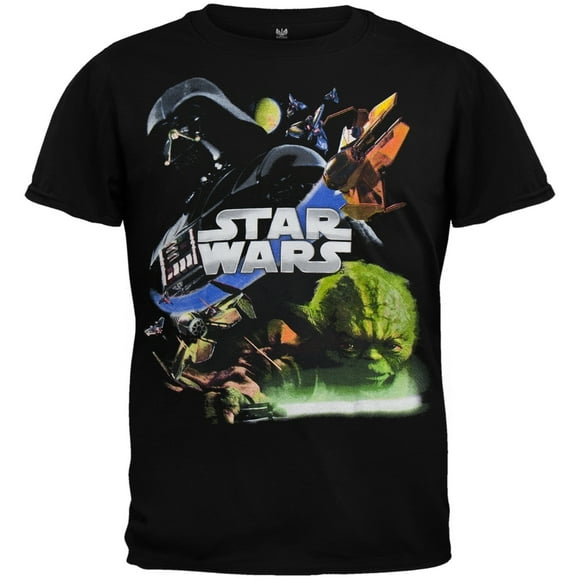 Star Wars - T-Shirt Noir Attaque Juvy