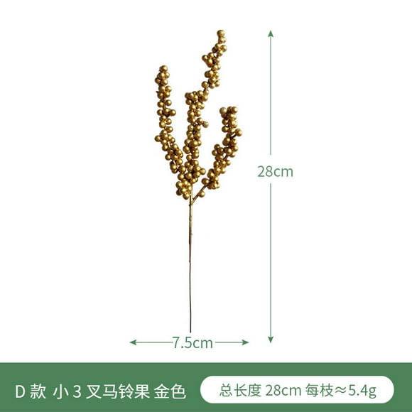 ziyahi Spring Festival decoration bouquet, red fruit flower arrangement accessories, rich fruit artificial winter green fruit