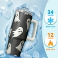 thumbnail image 4 of Halloween Trick or Treat Candy 30 Oz Tumbler with Handle and Straw, Cute Spooky Cup, Holiday Coffee Gift, 4 of 5