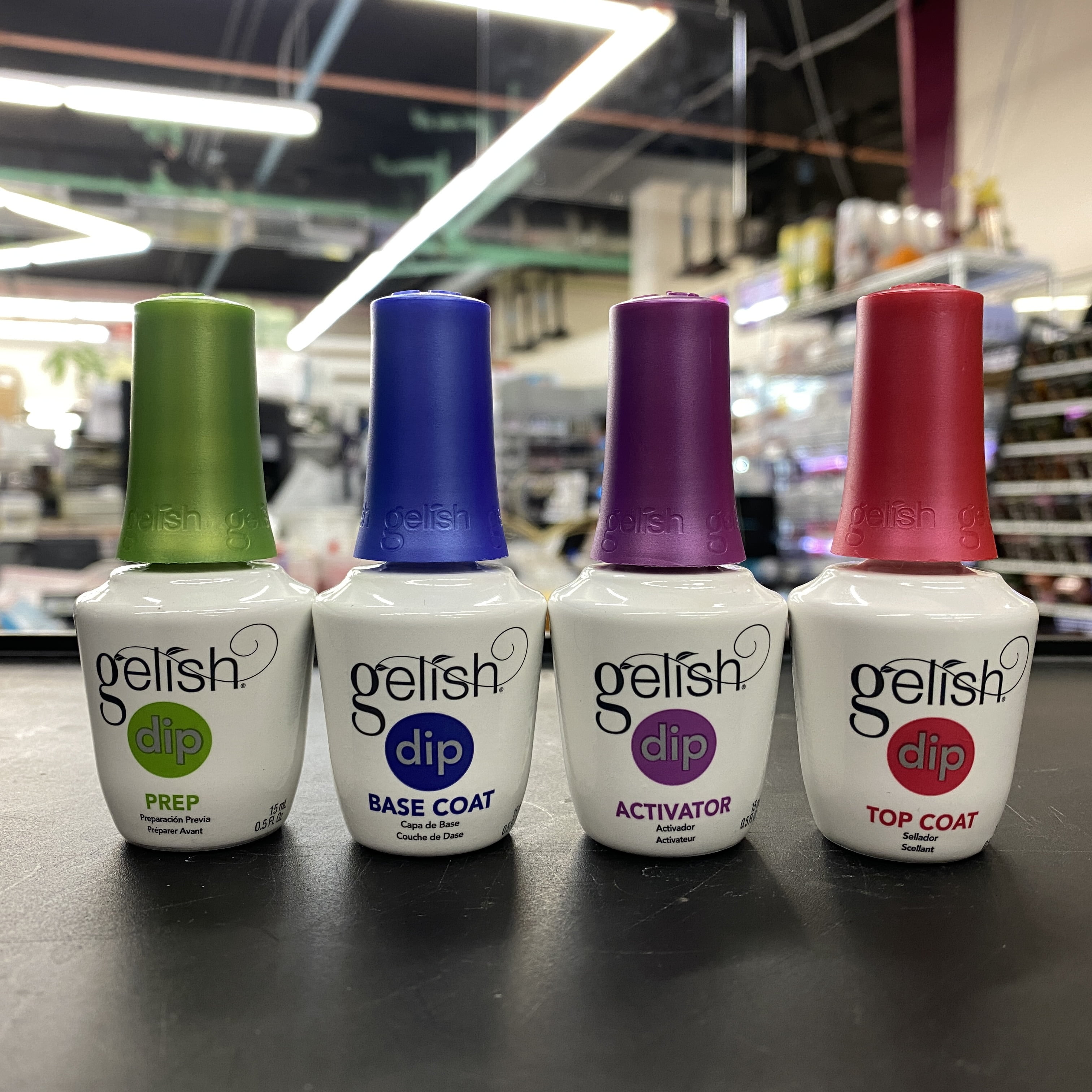 gelish base coat dip