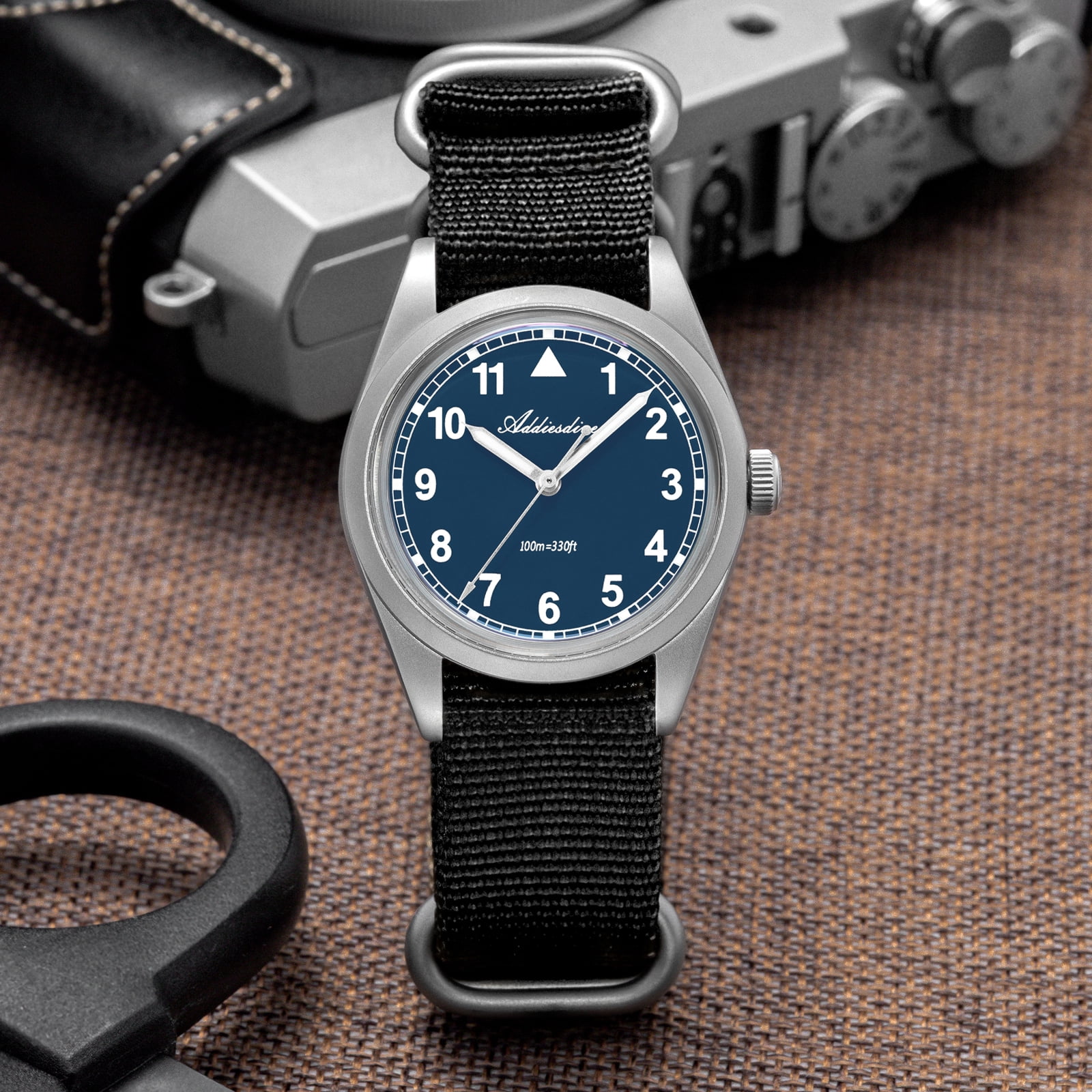 ADDIESDIVE Men's Diver Watch - 36mm Japanese VH31 Quartz Watch, 316L Stainless Steel, 100m Waterproof, Analog Watches with Luminous Military Style for Men