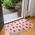thumbnail image 2 of Strawberry Plants Fruit Flower Bow Door Rugs,Washable Non Slip Door Mats Indoor,Decorative Door Mats,Entry Mat Indoor for Entrance,Bedroom,Kitchen,Bathroom,17"x30", 2 of 6