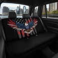 thumbnail image 7 of FUIALDOLG Eagle American Flag Print, Easy to Care Rear Bench Seat Cover 2pcs Waterproof Non-Slip Car Seat Covers for Car Interior Travel, 7 of 7