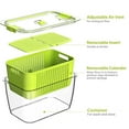 thumbnail image 3 of LUXEAR 4 Pack Vegetable Storage Containers for Fridge, Fruit Container with Lids &Removable Colander Large Fridge Organizer BPA-free for Fruit Vegetable, Berry, Meat Storage keep Fresh Longer Green, 3 of 12