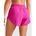 thumbnail image 2 of CRZ YOGA Mid Waisted Dolphin Athletic Shorts for Women 4 Inches with Liner, 2 of 3