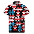 thumbnail image 3 of Camisa hawaiana con estampado 3D de rompecabezas de concienciación sobre el autismo, camisas hawaianas de verano para hombres y mujeres, blusas de manga corta con solapa y botones, 3 of 5
