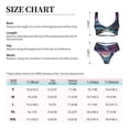 thumbnail image 2 of Kdxio Fantasy Landscape Starry Night Print Women's 2 Piece High Waisted Wrap Spaghetti Strap Summer Swimsuit Bikini Set-Medium, 2 of 5