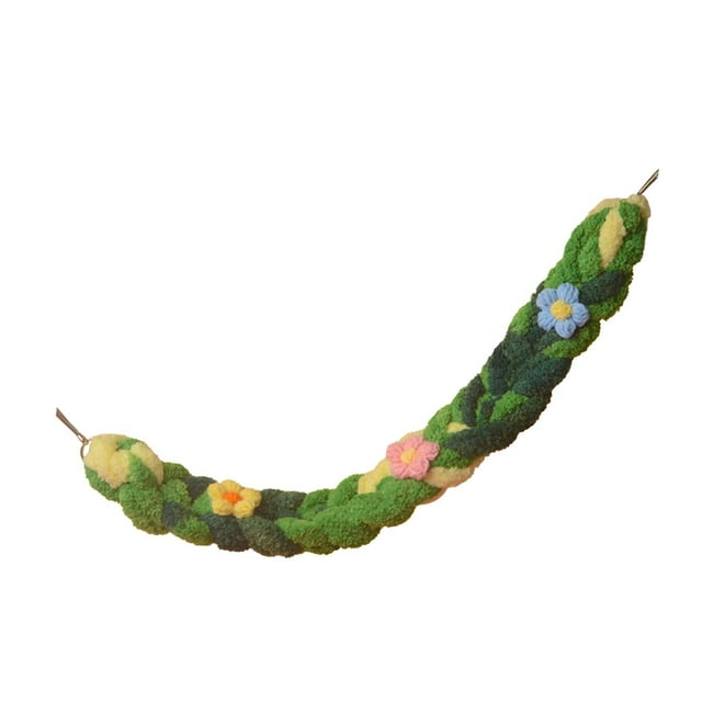 jinwen Bird Rope Perch Hanging Bird Perches Stand for Finches Small Animals Budgies Green Yellow