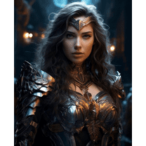 DIY Diamond Art Painting Kit for Adult Full Round Diamond Drill Kit Wonder Woman 5D Wall Painting Art Gem Art Craft Home Game for Children 15.8x11.8 inch