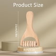 thumbnail image 3 of Manual Handheld Roller Massager Professional Wooden Body Massage Tool for Shoulders, Face, Thighs, Back, Hands Style A, 3 of 6