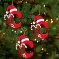 thumbnail image 6 of Sulaicai 26 Letter Ornaments Christmas Tree Decoration -2D Acrylic Christmas Letter Christmas Tree Hanging Pendant Xmas Alphabet Letters for Christmas Tree Craft Christmas Ornaments (C), 6 of 7
