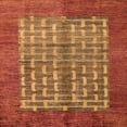 thumbnail image 1 of Ahgly Company Indoor Square Abstract Orange Abstract Area Rugs, 4' Square, 1 of 6