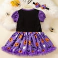thumbnail image 3 of BENJAMJAM 0-2Y Cartoon Clothing Bodysuit Dress Newborn Puff Sleeve Hair Accessory Set, 3 of 7