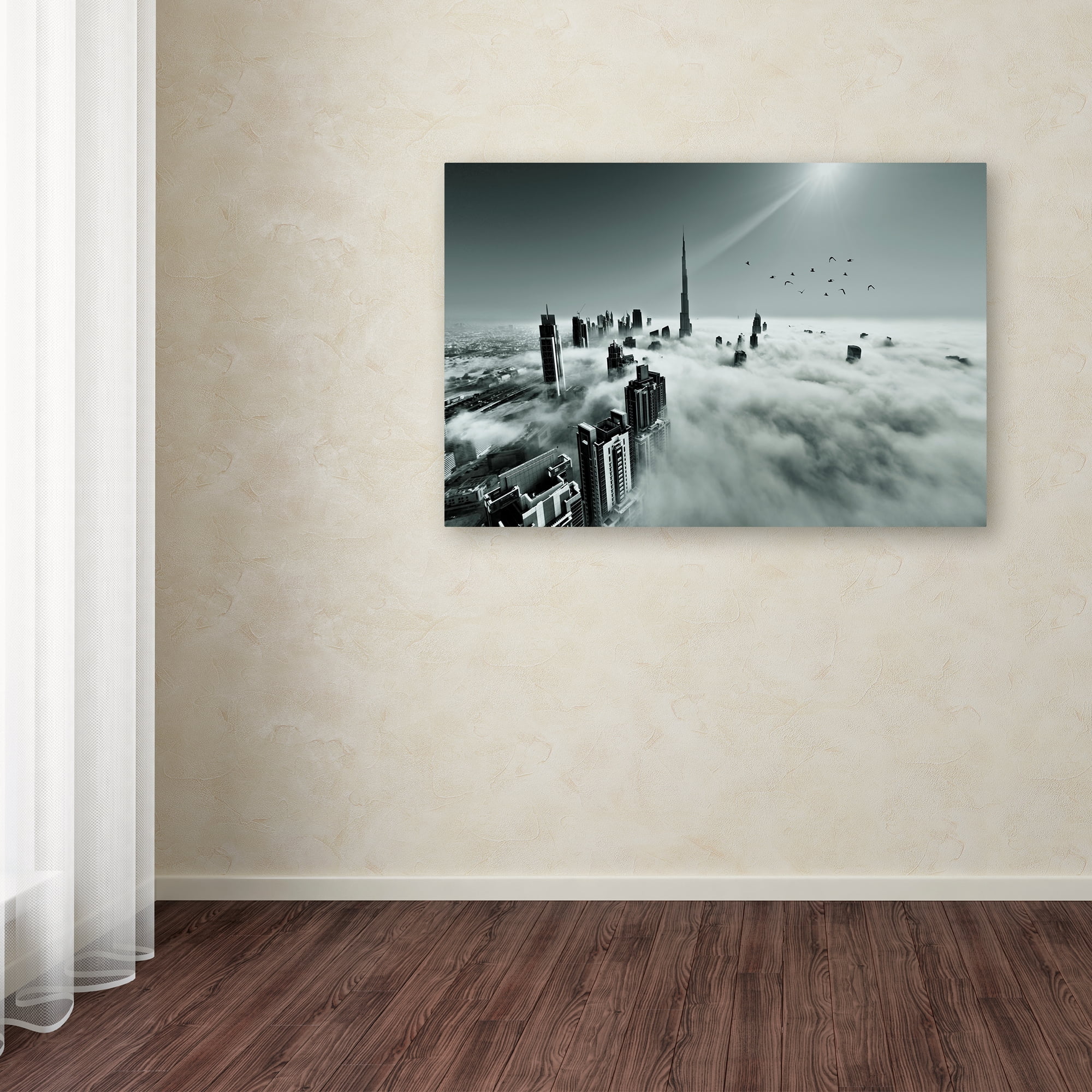 Trademark Fine Art 'Up Up And Above' Canvas Art by Naufal