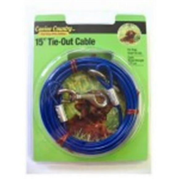 Westminster Pet Products 223852 15 ft. Pet Expert Light Weight Tie-Out Cable for Dogs, Blue