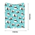 thumbnail image 3 of VOAVEKE Summer Lightweight Soft Flannel Blanket, Bed Blankets Queen Size, Cute Pandas Blanket Flannel Nap Blanket Sofa Bed Cover Blanket Soft Blanket Light And Comfortable Suitable For Sofa Bed And, 3 of 5