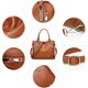 thumbnail image 5 of Bolso de mano de cuero para mujer, estilo vintage, suave, para el hombro, 5 of 6