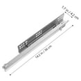 thumbnail image 2 of MEIBUTYUP 2Pcs Silver Cabinet Drawer Slides Soft Close Full Extension Heavy Duty Rail, 2 of 8