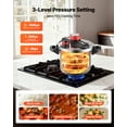 thumbnail image 6 of VEVOR Pressure Cooker, 8Qt Pressure Cooker Stainless Steel, Pressures Canner with Steaming Rack, Tempered Glass Lid, Three Pressures Settings for Meat, Beans, Rice, Soup, Sauces, Cook up to 100 kPa, 6 of 9