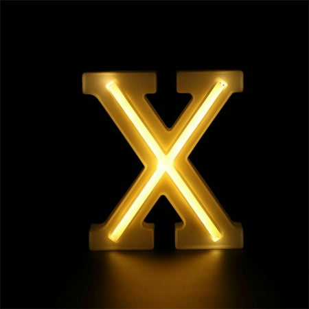 

Wiueurtly LED USB Letter Lights Light Up White Letters Standing Hanging
