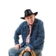 thumbnail image 2 of Sombrero de vaquero occidental personalizado Gorra de visera para el sol de cuero de moda Sombrero de verano, 2 of 6