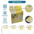 thumbnail image 7 of Table Runner Dresser Scarf 18 x 72 Inch Morocco Geometric Lattice Yellow and Grey Art Graffiti Table Runners Non-Slip Heat Kitchen Dining Table Decor for Kitchen Farmhouse Indoor Outdoor Home Party, 7 of 7