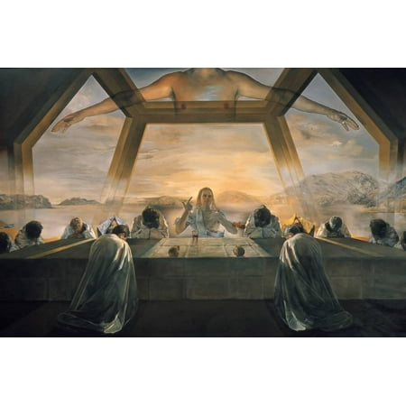 Dali: Last Supper, 1955 Jesus Christ Bible Christian Art Print Wall Art By Salvador